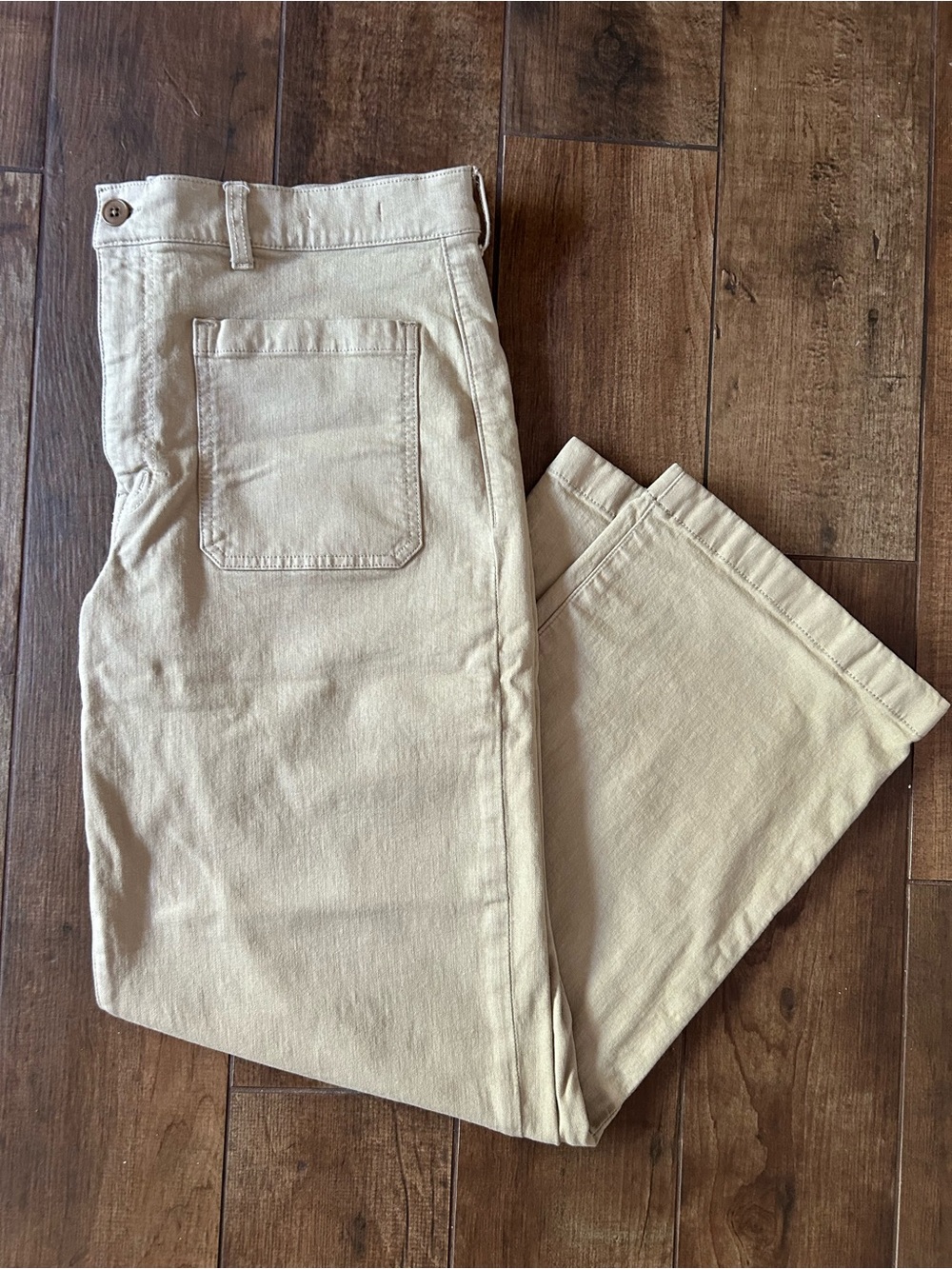 Madewell Emmett Wide-leg Khaki Women’s